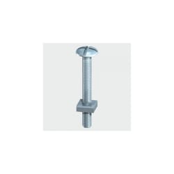 TIMco 0625RB Roofing Bolt and Square Nut BZP 6.0 x 25mm Box of 100