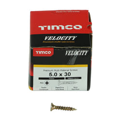 Timco Multi-Purpose Countersunk Velocity Screw - 5.0 x 30 (200 pack)