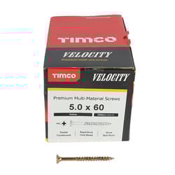 Timco Multi-Purpose Countersunk Velocity Screw - 5.0 x 60 (200 pack)