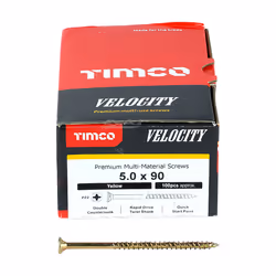 Timco Multi-Purpose Countersunk Velocity Screw - 5.0 x 90 (100 pack)