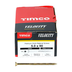 Timco Multi-Purpose Countersunk Velocity Screw - 5.0 x 90 (100 pack)