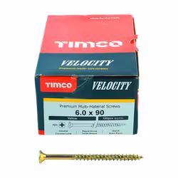 Timco Multi-Purpose Countersunk Velocity Screw - 6.0 x 90 (100 pack)