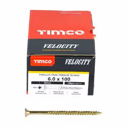Timco Multi-Purpose Countersunk Velocity Screw - 6.0 x 100 (100 pack)