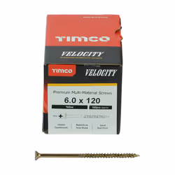 Timco Multi-Purpose Countersunk Velocity Screw - 6.0 x 120 (100 pack)