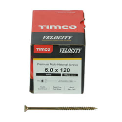 Timco Multi-Purpose Countersunk Velocity Screw - 6.0 x 120 (100 pack)