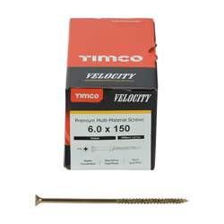 Timco Multi-Purpose Countersunk Velocity Screw - 6.0 x 150 (100 pack)