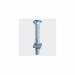 TIMco 08160RB Roofing Bolt and Square Nut BZP 8.0 x 160mm Box of 50