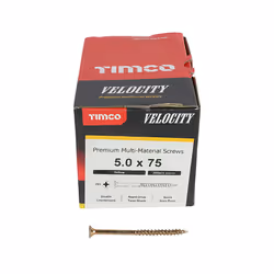 Timco Multi-Purpose Countersunk Velocity Screw - 5.0 x 75 (200 pack)
