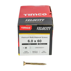 Timco Multi-Purpose Countersunk Velocity Screw - 6.0 x 60 (200 pack)