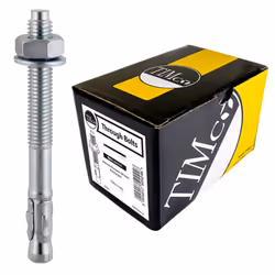 Timco Through Bolts (Silver) - M20 x 215mm (8 Pack Box)
