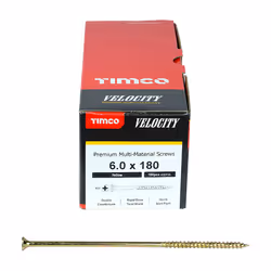 Timco Multi-Purpose Countersunk Velocity Screw - 6.0 x 180 (100 pack)