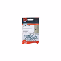 TIMCO Twin-Threaded Countersunk Silver Woodscrews - 6 x 1