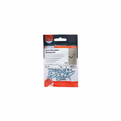 TIMCO Twin-Threaded Countersunk Silver Woodscrews - 8 x 1