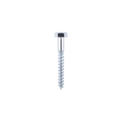 Timco Coach Screws Hex Head Silver - 8.0 x 50 (5 Pack)