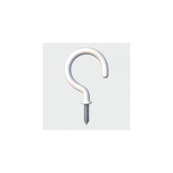 TIMco 25SHWP Round Cup Hook White 25mm Bag of 6