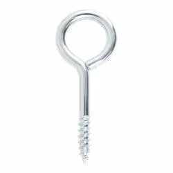 Timco Screw Eyes Silver - 40mm (10 Pack Bag)