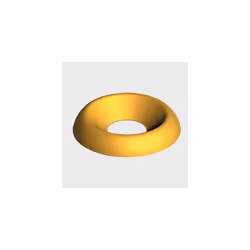 TIMco 6BCUPP Surface Cups Brass Finish To Fit 6mm Screw Bag of 60