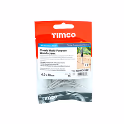 TIMCO Classic Multi-Purpose Countersunk A2 Stainless Steel Woodcrews - 4.0 x 40