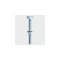 TIMco 12200CBB Carriage Bolt and Hex Nut BZP 12 x 200mm Bag of 55