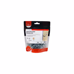 TIMCO Twin-Threaded Countersunk Silver Woodscrews - 6 x 1