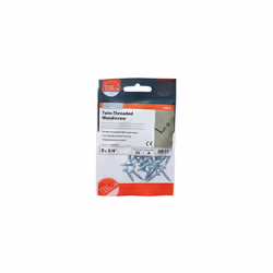 TIMCO Twin-Threaded Countersunk Silver Woodscrews - 8 x 3/4