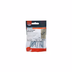 TIMCO Twin-Threaded Countersunk Silver Woodscrews - 8 x 21/2