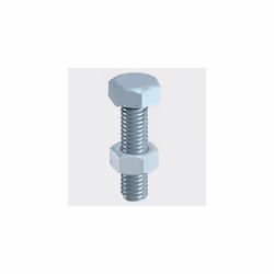 TIMco 12100SNZP Hex Set and Hex Nut BZP 12 x 100mm Bag of 2