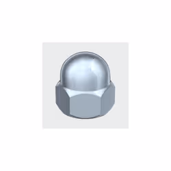 TIMco ND10Z Hex Dome Nut DIN 1587 BZP M10 Box of 100