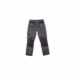 Apache Workwear ATS 3D Stretch Fit Tapered Leg Holster Pocket Work Wear Trousers, 30 Long, Grey/Black