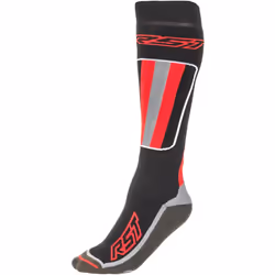 RST Tour Motorcycle Socks, black-red, Size L XL for Men