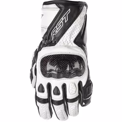 RST Stunt III Ladies Motorcycle Gloves, black-white, Size M for Women