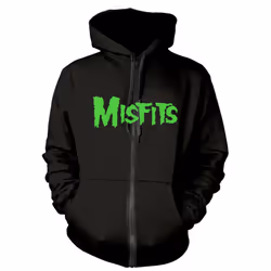 Misfits 'Jarek Skull' (Black) Zip Up Hoodie - XLarge