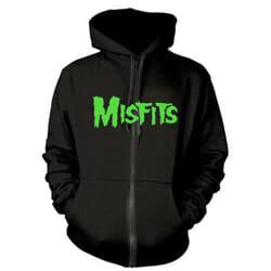 Misfits 'Jarek Skull' (Black) Zip Up Hoodie - XLarge
