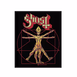 Ghost Patch The Vitruvian Ghost Band Logo new Official 10cm x 7.5cm woven sew on