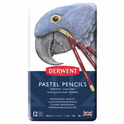 Derwent Pastel Pencils, Set of 12, Professional Quality, 32991, Multicolor