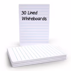 Show-me Basics Economy Drywipe Boards Lined A4 PK30 - WBL30