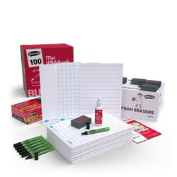 Show-me Bulk Pack of Curriculum Whiteboards A4 Assorted Includes Pens