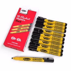 Show-me SHOW-ME FLIPCHART MARKERS BLACK PK10