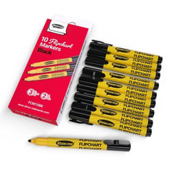 Show-me SHOW-ME FLIPCHART MARKERS BLACK PK10