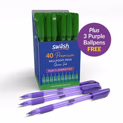 SWASH BALLPOINT W/RUBBER GRIP PK43