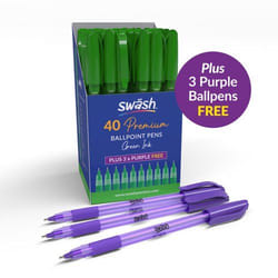 SWASH BALLPOINT W/RUBBER GRIP PK43