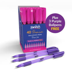 SWASH BALLPOINT W/RUBBER GRIP PK43
