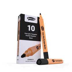Show-me WHITEBOARD PEN TRI BLK PK10