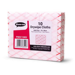 Show-me Plant Based Whiteboard Cleaning ClothsRed PK10 - PBDC10RD
