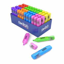 Classmaster Swash Premium Highlighters Assorted Colours (Pack 48) - HL