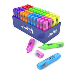 Classmaster Swash Premium Highlighters Assorted Colours (Pack 48) - HL