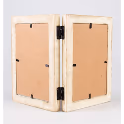 Sass & Belle Double White Wood Photo Frame