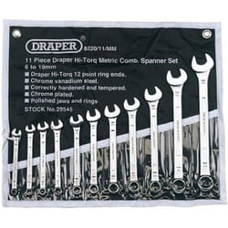 Draper 29545 Metric Combination Spanner Set, 11 Pieces