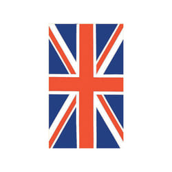 Coronation Union Jack Tea Towel Eddingtons Cotton 76cm x 48cm