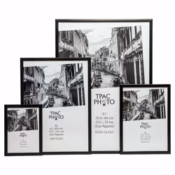 The Photo Album Company 59 x 84 cm A1 Photo Frame - Matt/Wood Black